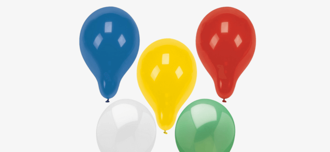 Luftballons - farbig sortiert
