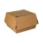 Burgerboxen, Pappe "pure" 12,5 x 12,5 cm braun "100% Fair" groß - Bild 4 thumbnail