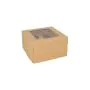 Cup-Cake Kartons eckig 10 cm x 17,5 cm x 17,5 cm mit Sichtfenster aus PLA - Bild 3 thumbnail