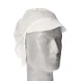 Kappen mit Schirm und Haarnetz, Vlies Ø 30 cm weiss - Bild 1 thumbnail