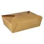Lunchboxen, Pappe 2000 ml 15,5 x 21,5 cm x 6,5 cm braun - Bild 1 thumbnail