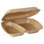 Menüboxen mit Klappdeckel, XPP 2-geteilt 20,5 x 24 cm beige - Bild 1 thumbnail
