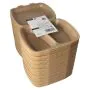 Menüboxen mit Klappdeckel, XPP 2-geteilt 20,5 x 24 cm beige - Bild 3 thumbnail