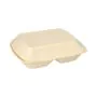 Menüboxen mit Klappdeckel, XPS 2-geteilt 7,5 cm x 24,3 cm x 20,8 cm creme - Bild 2 thumbnail