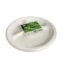 Menüteller Zuckerrohr "pure", 3-geteilt Ø 23 cm, weiss - Bild 2 thumbnail