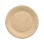 Pappteller "pure" rund Ø 19 cm braun - Bild 1 thumbnail