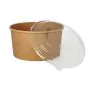 Salatschalen To Go aus Pappe, rund 1000 ml Ø 15 cm · 7,5 cm braun - Bild 3 thumbnail