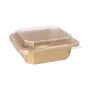 Salatschalen aus Pappe, 750 ml, 16,2 x 16,2 cm x 4,7 cm braun - Bild 3 thumbnail