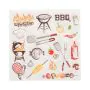 Servietten, 3-lagig 1/4-Falz 33 x 33 cm "Time for BBQ" - Bild 1 thumbnail