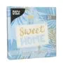 Servietten, 3-lagig 1/4-Falz 33 x 33 cm blau "Sweet Home" - Bild 2 thumbnail