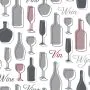 Servietten, 3-lagig 1/4-Falz 33 x 33 cm grau "Wine" - Bild 1 thumbnail