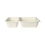 Siegelschalen aus Zuckerrohr, 2-geteilt, 1250 ml, 17,5 x 22,5 cm weiss - Bild 3 thumbnail