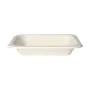 Siegelschalen aus Zuckerrohr, ungeteilt, 900 ml, 18,5 x 23,5 cm, weiss - Bild 3 thumbnail