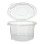Transparenter Verpackungsbecher mit anhängendem Klappdeckel, 1000 ml - Bild 1 thumbnail