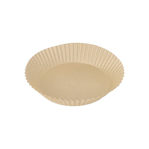 Backpapierzuschnitte für Heißluftfritteusen, Ø 16 cm · 4,5 cm braun - Bild 1