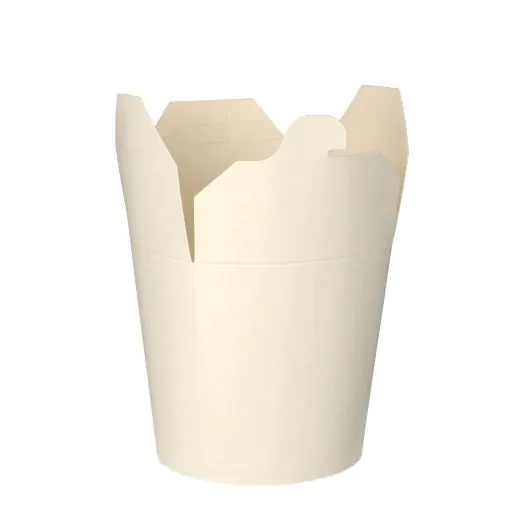 Bio-Nudelbox - Asia-Box aus Pappe "pure" 750 ml 10 x 10 x 8,5 cm weiss - Bild 3