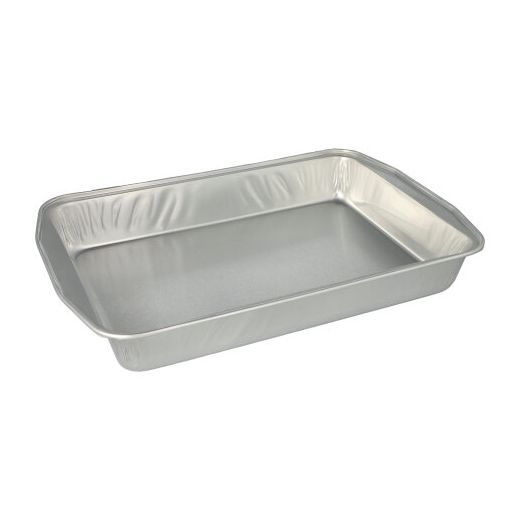 Bratschalen, Alu eckig 3,15 l; 5 x 25 x 36,6 cm, silber - Bild 1 Bratschalen, Alu eckig 3,15 l; 5 x 25 x 36,6 cm, silber - Bild 1