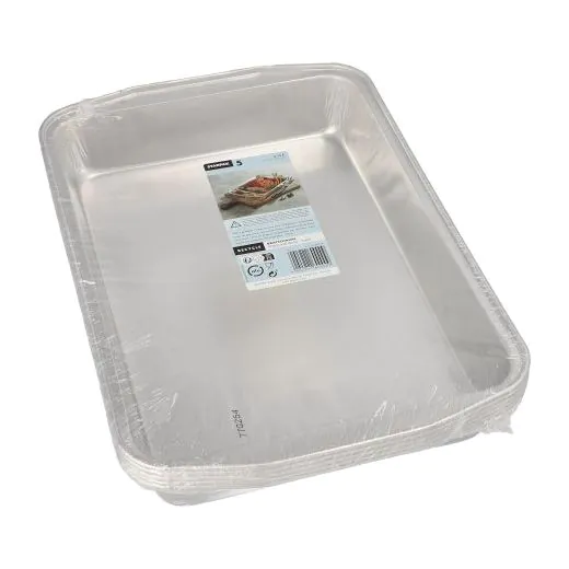 Bratschalen, Alu eckig 3,15 l; 5 x 25 x 36,6 cm, silber - Bild 2