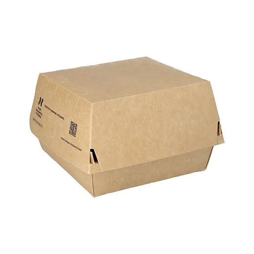 Burgerboxen, Pappe "NOTPLA" 12,5 x 12,5 cm - Bild 2