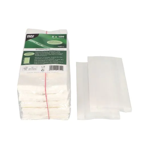 Butterbrotbeutel 21 x 10 x 3 cm weiss , fettdicht - Bild 1 Butterbrotbeutel 21 x 10 x 3 cm weiss , fettdicht - Bild 1