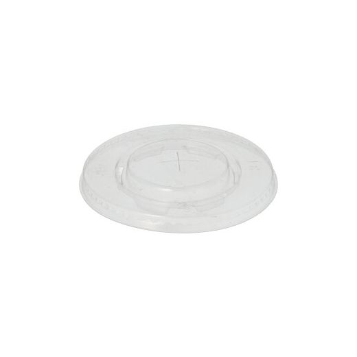 Deckel, PLA "pure" rund Ø 9,5 cm glasklar mit Kreuzschlitz 1