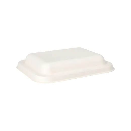 Deckel für Menüschalen aus Zuckerrohr "pure", 20,3 x 15,3 cm x 3,5 cm - Bild 1