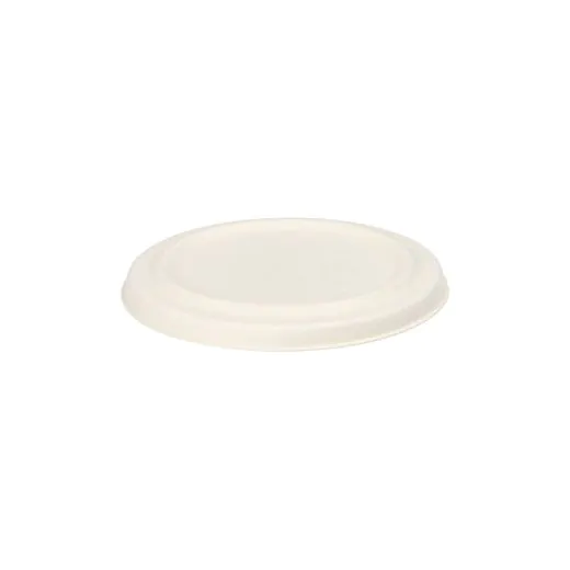 Deckel für Suppenbecher ToGo, Zuckerrohr "pure" Ø 10 cm weiss - Bild 1 Deckel für Suppenbecher ToGo, Zuckerrohr "pure" Ø 10 cm weiss - Bild 1