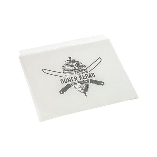 Döner-Kebab-Tüten 16 x 16 cm weiss - Bild 1 Döner-Kebab-Tüten 16 x 16 cm weiss - Bild 1