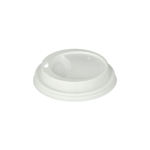 Dom-Deckel, PS "To Go" rund Ø 9 cm · 1,8 cm weiss 1