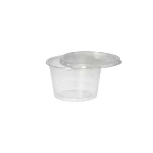 Dressingbecher, PP rund 100 ml Ø 7,1 cm · 4,3 cm transparent - Bild 3