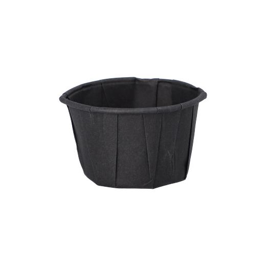 Dressingbecher aus Papier 50 ml Ø 5,8 cm · 3,5 cm schwarz - Bild 1