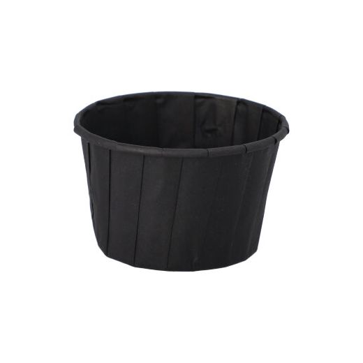 Dressingbecher aus Papier 90 ml Ø 6,6 cm · 4,2 cm schwarz - Bild 1