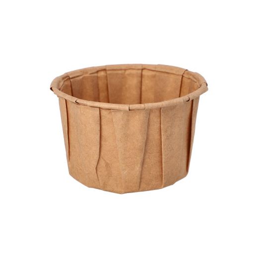 Dressingbecher aus Papier "pure" 110 ml Ø 7 cm · 4,2 cm braun - Bild 1