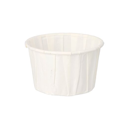 Dressingbecher aus Papier "pure" 110 ml Ø 7 cm · 4,2 cm weiss - Bild 1