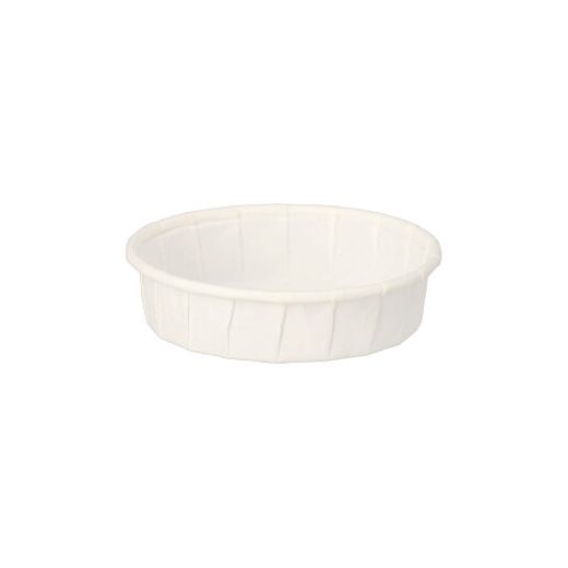 Dressingbecher aus Papier "pure" 25 ml Ø 6 cm · 1,5 cm weiss - Bild 1