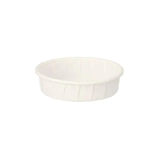 Dressingbecher aus Papier "pure" 25 ml Ø 6 cm · 1,5 cm weiss - Bild 1