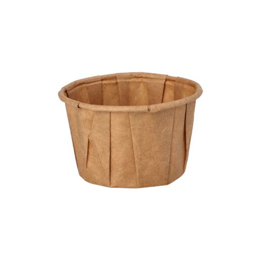 Dressingbecher aus Papier "pure" 50 ml Ø 5,8 cm · 3,5 cm braun - Bild 1