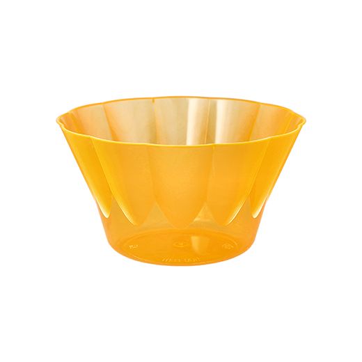 Einweg-Dessertschalen / Eisbecher To Go, PS rund 500 ml Ø 13 cm · 7,5 cm orange 1
