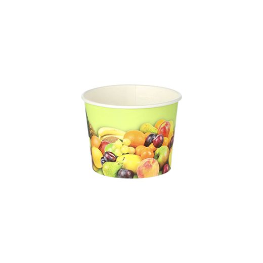 Eisbecher To Go, Pappe rund 100 ml Ø 7 cm · 5,3 cm "Früchte" 1