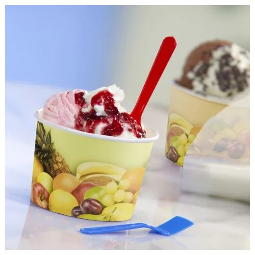 Eisbecher To Go, Pappe rund 250 ml Ø 10 cm · 6 cm "Früchte" - Bild 2