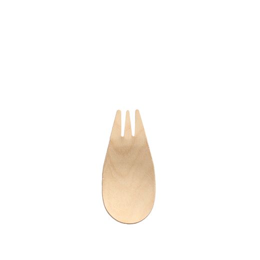 Fingerfood - Göffel, Holz "pure" 8,2 cm natur 1