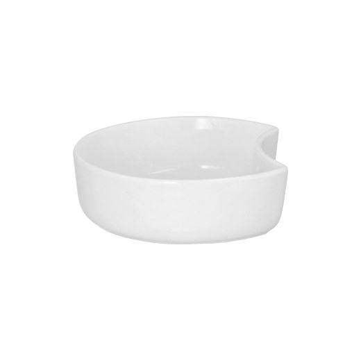 Fingerfood-Schale aus Porzellan, Halbmond, 200 ml Ø 12 cm · 3,5 cm weiss "Ano" - Bild 1
