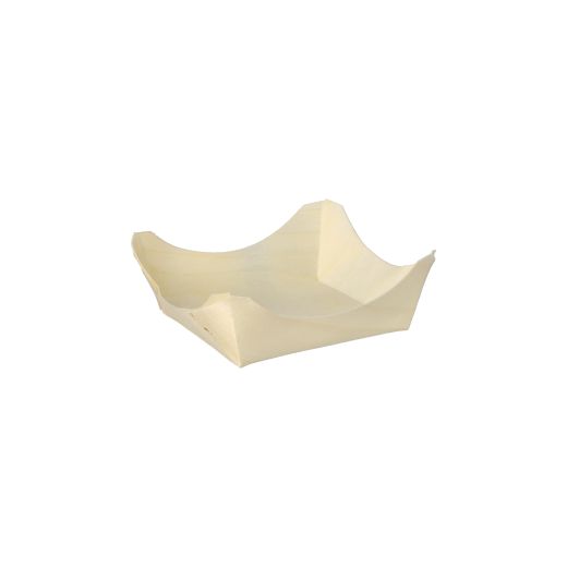 Fingerfood-Schalen, Holz "pure" eckig 3 x 8 x 8 cm - Bild 1