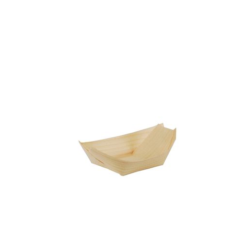 Fingerfood-Schalen aus Holz "pure", 11 x 6,5 cm "Schiffchen" - Bild 1