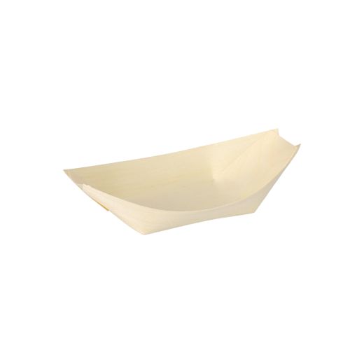 Fingerfood-Schalen aus Holz "pure", 14 x 8,2 cm "Schiffchen" - Bild 1