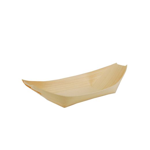 Fingerfood-Schalen aus Holz "pure", 19 x 10 cm "Schiffchen" - Bild 1