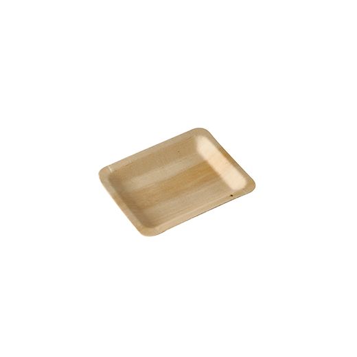Fingerfood-Teller aus Holz "pure" eckig 12 x 9,5 cm - Bild 1