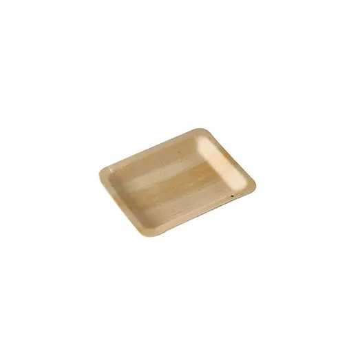 Fingerfood-Teller aus Holz "pure" eckig 12 x 9,5 cm - Bild 1