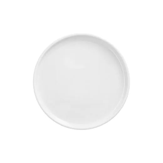 Fingrerfood-Teller aus Porzellan, rund Ø 12 cm · 1,2 cm weiss "Ano" - Bild 1