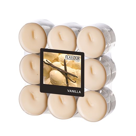 Duftteelichter, Vanilla, Ø 37,5 mm · 16,6 mm, "Flavour" 1